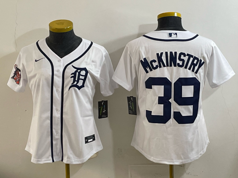 Youth Detroit Tigers 39 McKinstry white 2025 Nike MLB jersey 007